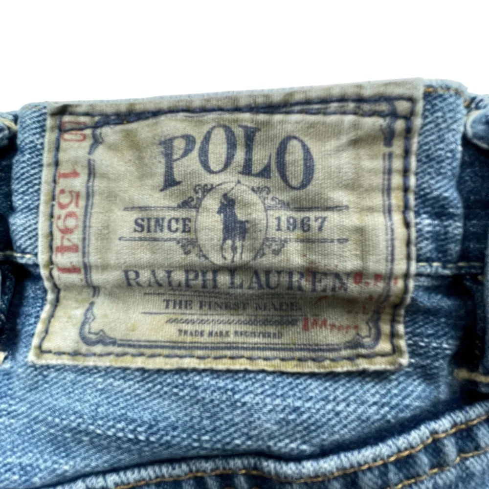 Polo Ralph Lauren 867 Classic Fit Mens 50x30‎ Jeans Medium Wash Denim *Flaw